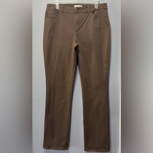 Coldwater Creek Natural Fit Brown Pants Women’s Size 12
